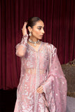 Zarposh Lamhay Embroidered Organza Unstitched 3Pc Suit - RAHGOLI