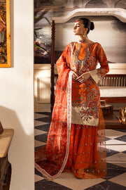 Emaan Adeel Luxury Pret Embroidered Organza 3Pc Suit LP-07 Mastani