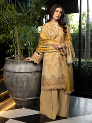 ZIMAL by Humdum Unstitched Embroidered Wool 3Pc Suit ZM-04