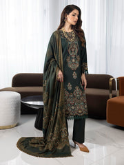 ZIMAL by Humdum Unstitched Embroidered Wool 3Pc Suit ZM-08