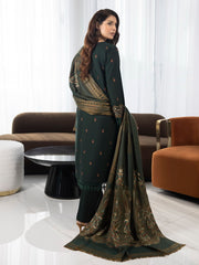 ZIMAL by Humdum Unstitched Embroidered Wool 3Pc Suit ZM-08