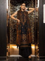 ZIMAL by Humdum Unstitched Embroidered Wool 3Pc Suit ZM-01