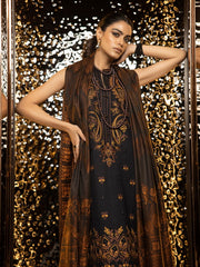 ZIMAL by Humdum Unstitched Embroidered Wool 3Pc Suit ZM-01