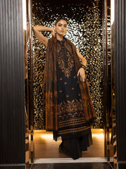 ZIMAL by Humdum Unstitched Embroidered Wool 3Pc Suit ZM-01
