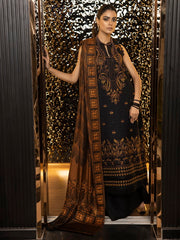 ZIMAL by Humdum Unstitched Embroidered Wool 3Pc Suit ZM-01