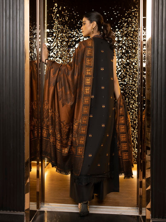 ZIMAL by Humdum Unstitched Embroidered Wool 3Pc Suit ZM-01
