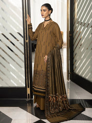 ZIMAL by Humdum Unstitched Embroidered Wool 3Pc Suit ZM-06