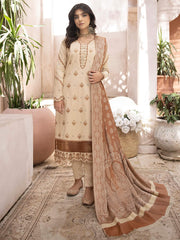 ELAK by Humdum Unstitched Embroidered Khaddar 3Pc Suit EL-08