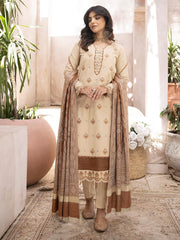 ELAK by Humdum Unstitched Embroidered Khaddar 3Pc Suit EL-08