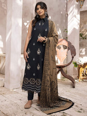 ELAK by Humdum Unstitched Embroidered Khaddar 3Pc Suit EL-03