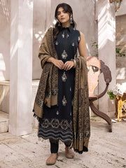 ELAK by Humdum Unstitched Embroidered Khaddar 3Pc Suit EL-03