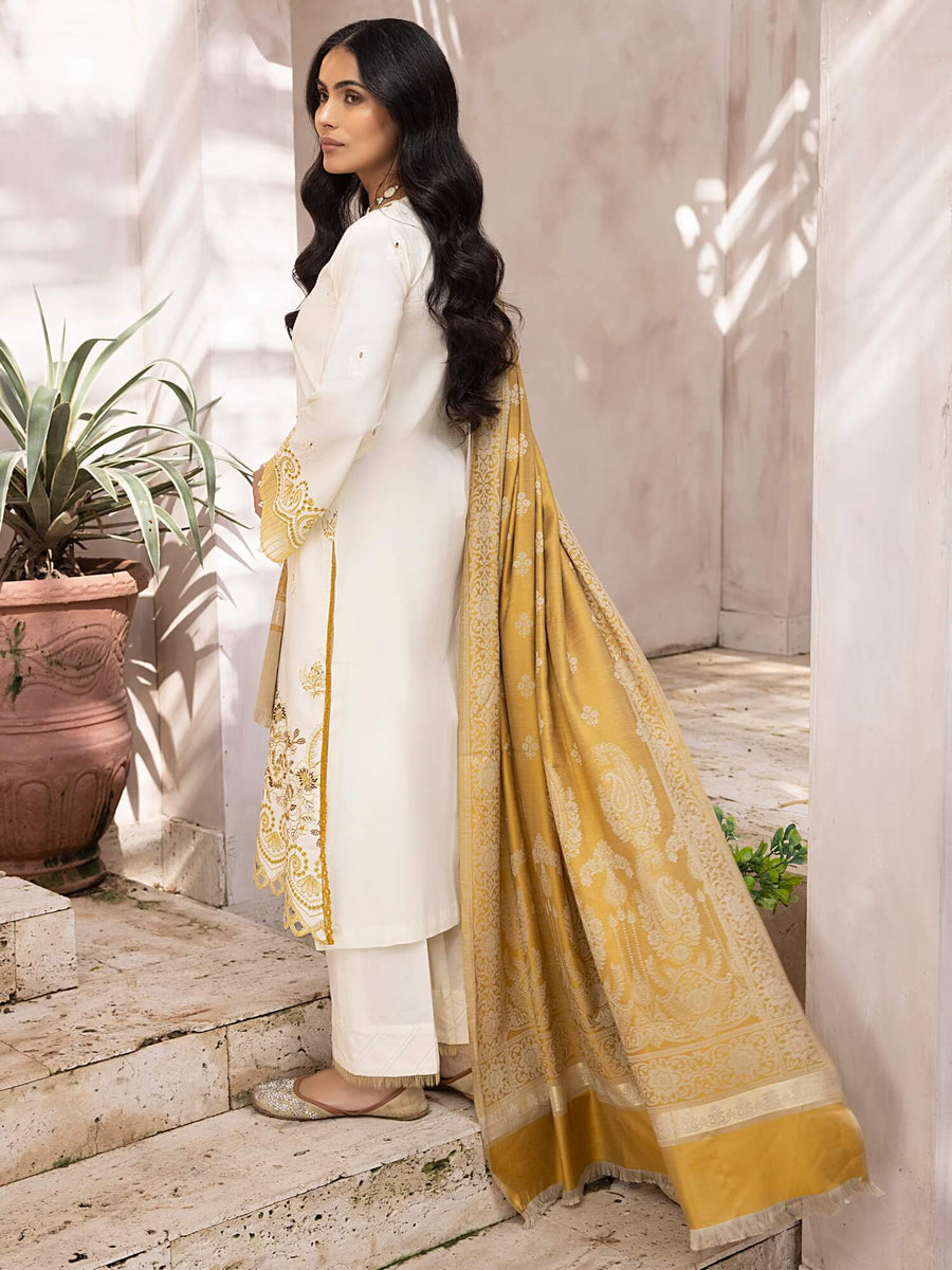 ELAK by Humdum Unstitched Embroidered Khaddar 3Pc Suit EL-02