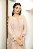 Alizeh Fashion Royale DE LUXE Embroidered Chiffon 3Pc Suit D-04 Peche