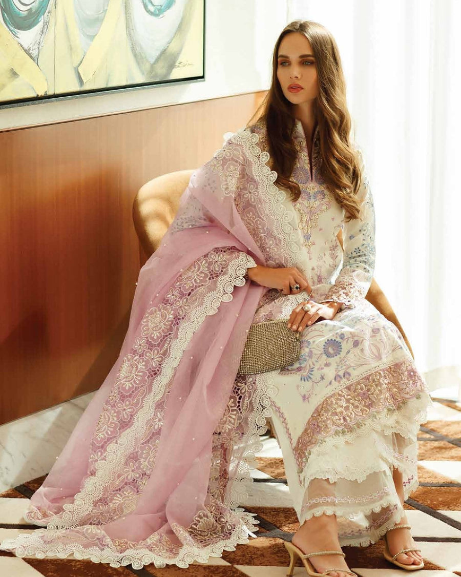 Mushq Astoria Festive Lawn Unstitched Embroidered 3Pc Suit D-05 FIONA