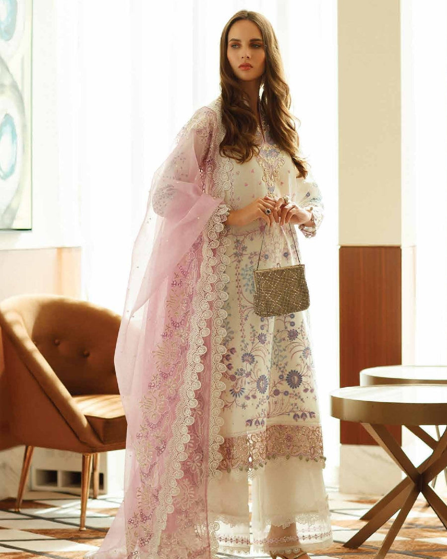 Mushq Astoria Festive Lawn Unstitched Embroidered 3Pc Suit D-05 FIONA
