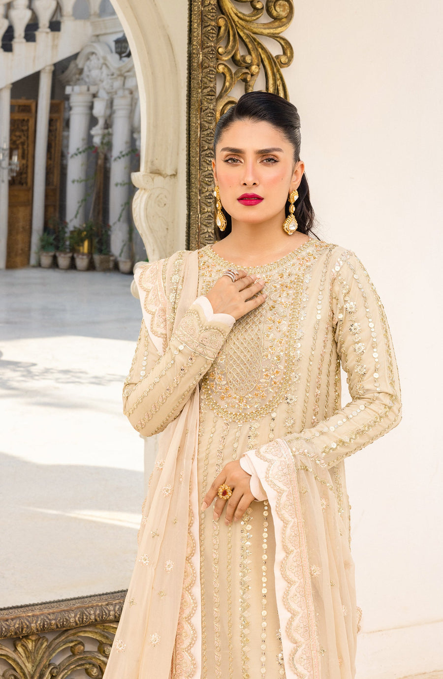 Zimal by Emaan Adeel Embroidered Chiffon Unstitched 3Pc Suit ZM 05 Natalia