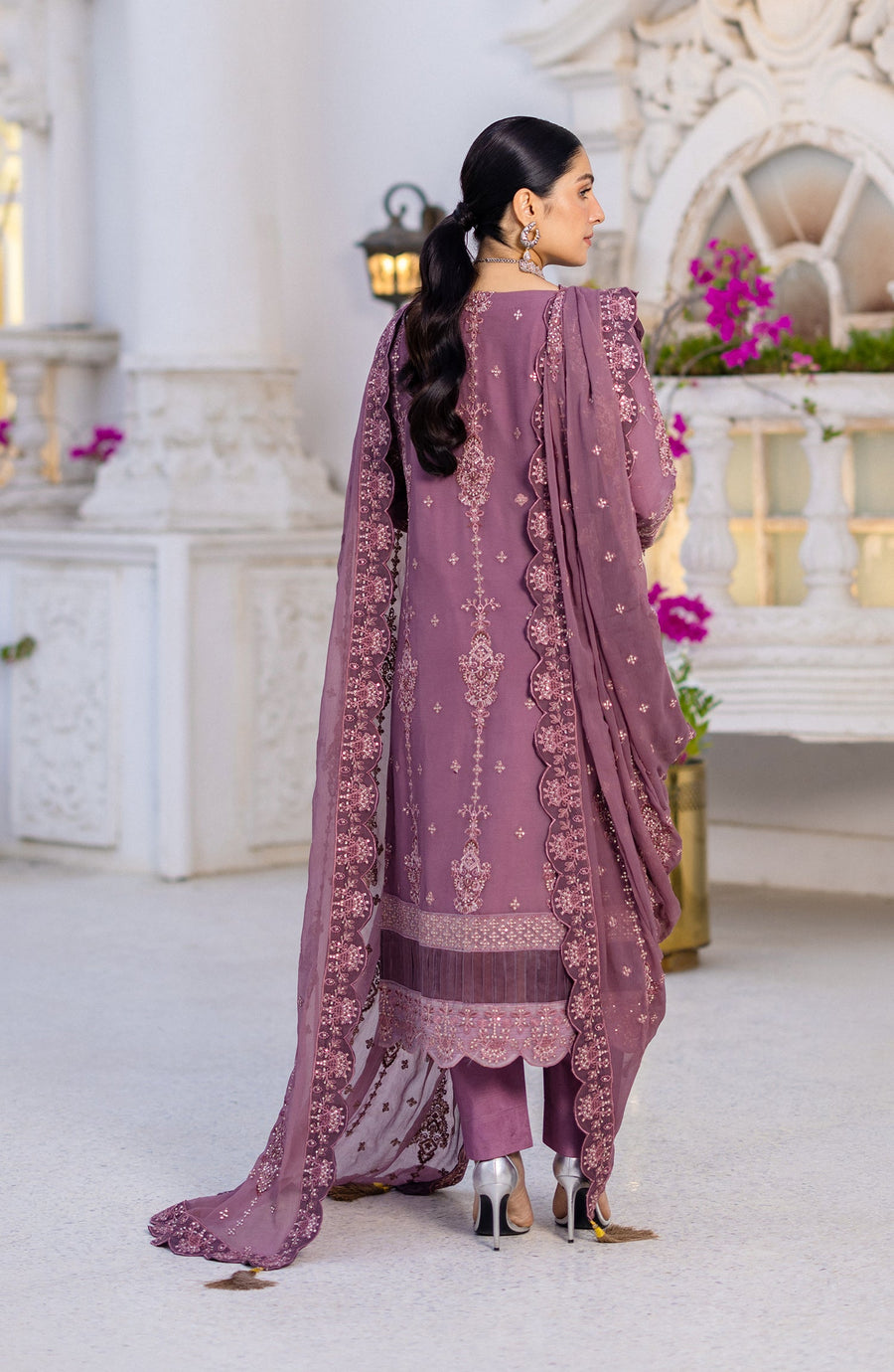 Zimal by Emaan Adeel Embroidered Chiffon Unstitched 3Pc Suit ZM 02 Zartaash
