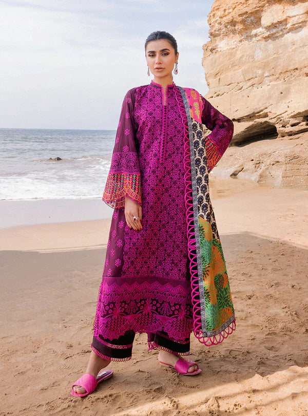 Zainab Chottani Embroidered Chikankari Lawn Unstitched 3Pc Suit D-04B Naysa