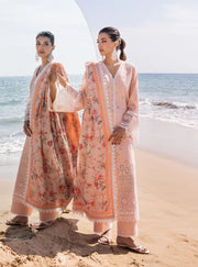 Zainab Chottani Embroidered Chikankari Lawn Unstitched 3Pc Suit D-02A Nora