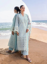Zainab Chottani Embroidered Chikankari Lawn Unstitched 3Pc Suit D-02B Nora