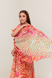 Safwa Praha Vol-02 Digital Printed Lawn Unstitched 3Pc Suit SPH-12