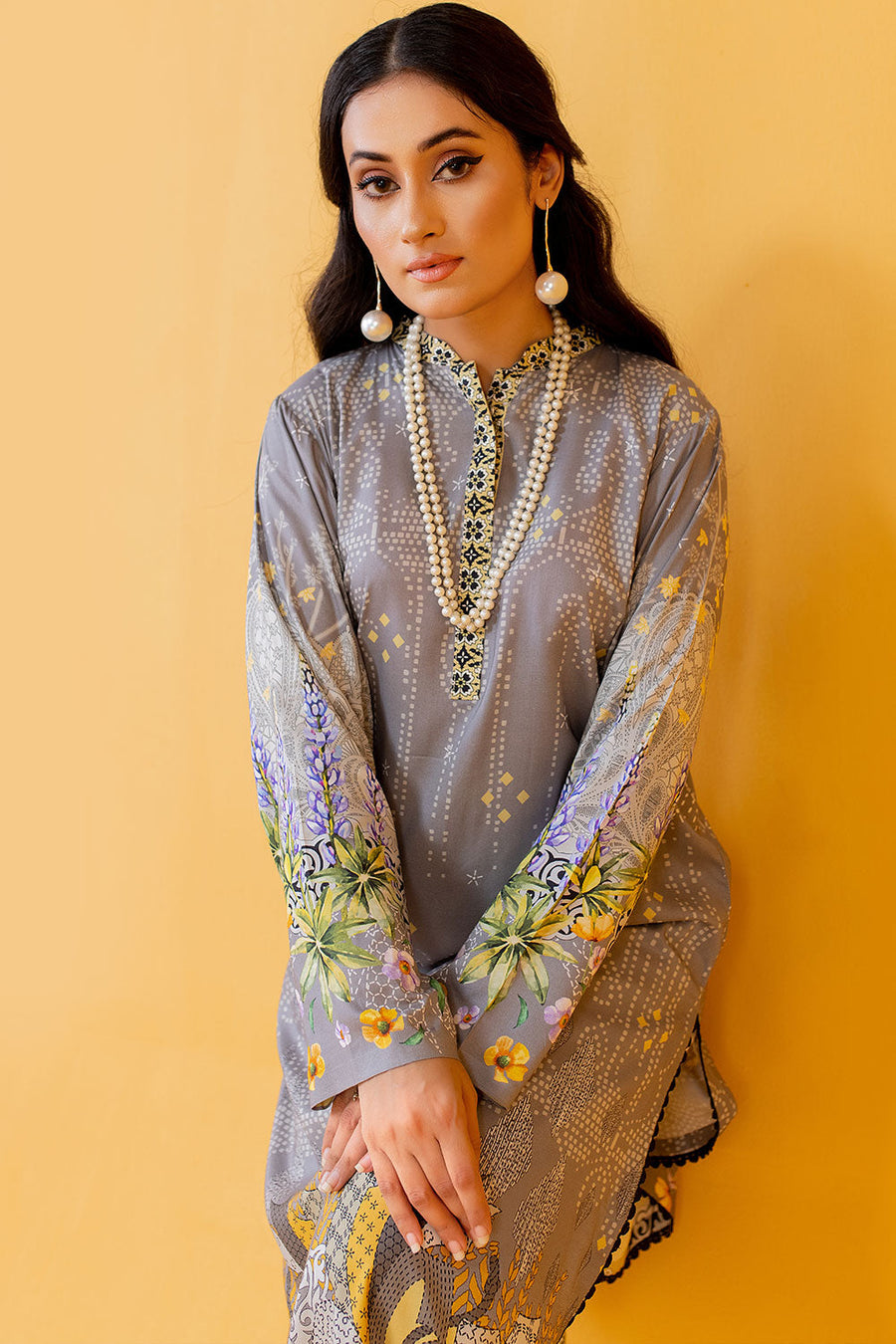 Safwa Tia Digital Printed Viscose Unstitched 1Piece Kurti VTC-05