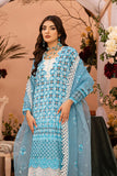 Safwa Greta Premium Embroidered Lawn Unstitched 3Pc Suit SGR-01