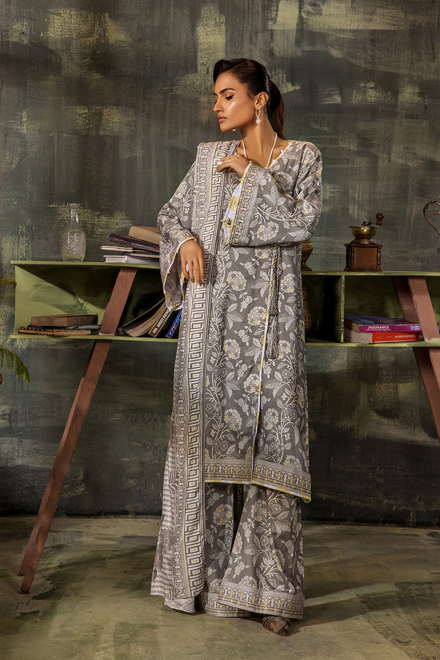 Melora by Safwa Digital Printed Doria Viscose Unstitched 3Pc Suit MLO-01
