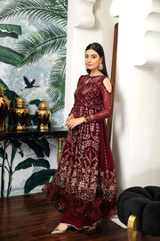 Alizeh Fashion Royale DE LUXE Embroidered Chiffon 3Pc Suit D-05 Victoire