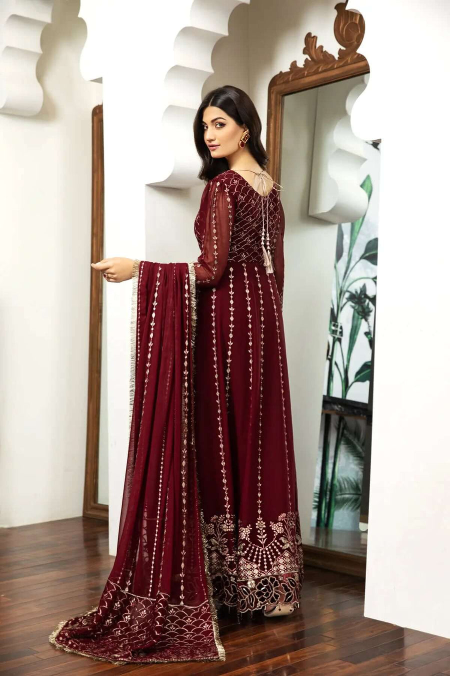 Alizeh Fashion Royale DE LUXE Embroidered Chiffon 3Pc Suit D-05 Victoire