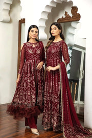Alizeh Fashion Royale DE LUXE Embroidered Chiffon 3Pc Suit D-05 Victoire