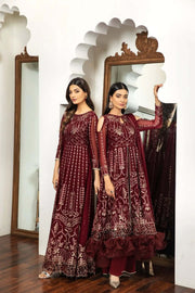 Alizeh Fashion Royale DE LUXE Embroidered Chiffon 3Pc Suit D-05 Victoire