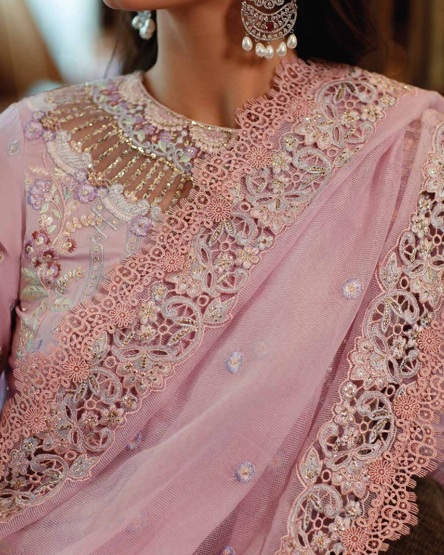Mushq Astoria Festive Lawn Unstitched Embroidered 3Pc Suit D-06 KENZA