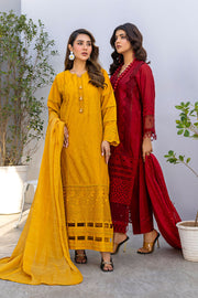 Safwa Virtue Premium Embroidered Lawn Unstitched 3Pc Suit VSC-02