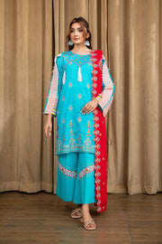 Safwa Bliss Embroidered Lawn Unstitched 3Pc Suit SBL-06