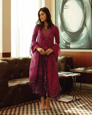 Mushq Astoria Festive Lawn Unstitched Embroidered 3Pc Suit D-08 MIRIAM