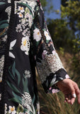 Close up image of NOIREE  beautiful Digital Printed Lawn Sleeves.