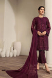 Alizeh Fashion Vol-02 Embroidered Chiffon 3Pc Suit D-08 Zaima