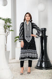 Safwa Digital Printed Black & White Unstitched Kurti DBW-08