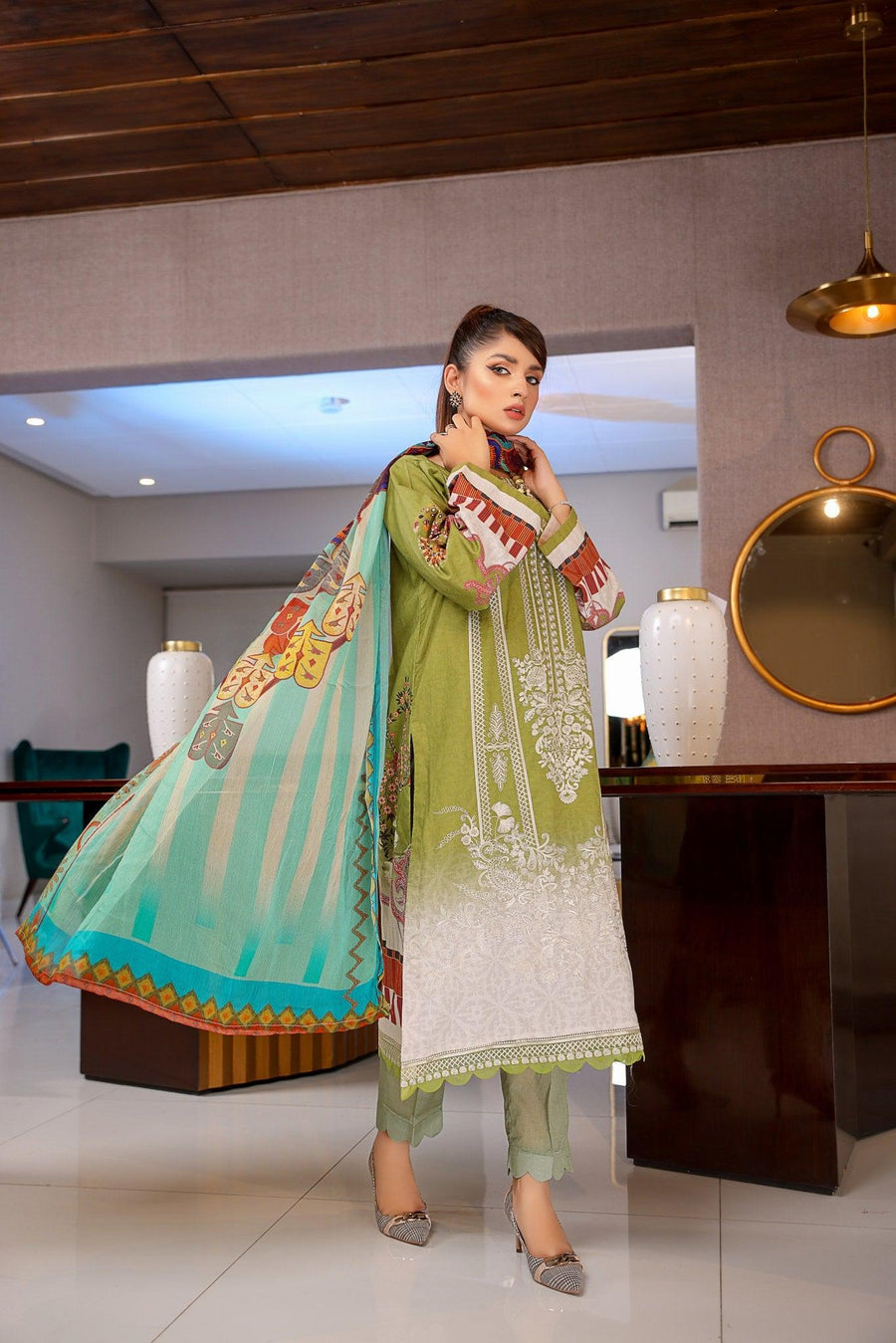 SLC-08 - SAFWA LUXURY 3-PIECE COLLECTION VOL 1 2022 Shop Online | Pakistani Dresses | Dresses |3-Piece Dress