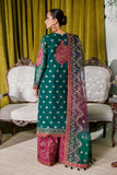 Alizeh Fashion Luxury Embroidered Chiffon Unstitched 3Pc Suit AF-CH-2174-Nagar C Sea Green