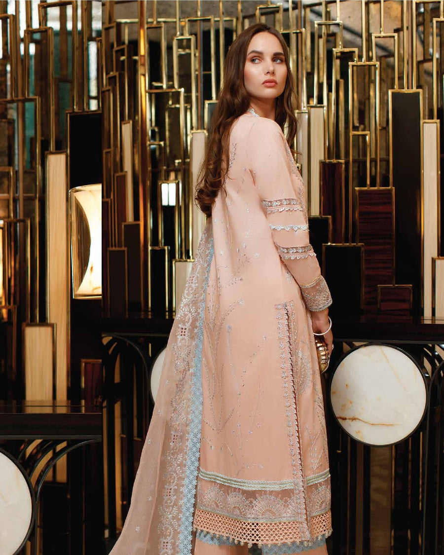 Mushq Astoria Festive Lawn Unstitched Embroidered 3Pc Suit D-09 NOOR