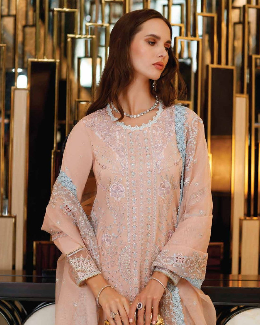 Mushq Astoria Festive Lawn Unstitched Embroidered 3Pc Suit D-09 NOOR