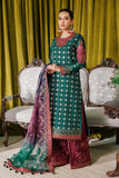 Alizeh Fashion Luxury Embroidered Chiffon Unstitched 3Pc Suit AF-CH-2174-Nagar C Sea Green