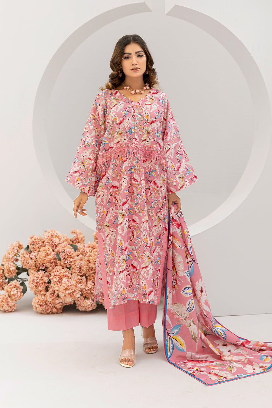 Safwa Praha Vol-03 Digital Printed Lawn Unstitched 3Pc Suit SPH-23