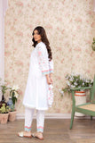 La Rosaa Spring Summer Embroidered Lawn Stitched 2Pc Suit LSS-24-04 White