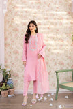 La Rosaa Spring Summer Embroidered Lawn Stitched 3Pc Suit LSS-24-05 Pink