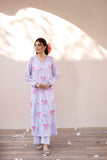 La Rosaa Spring Summer Embroidered Lawn Stitched 2Pc Suit LSS-24-01 Lilac