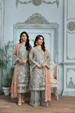 Alizeh Fashion Mah-e-Ru Unstitched Formal 3PC Suit D-01 Zamair