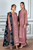 Alizeh Fashion Mah-e-Ru Unstitched Formal 3PC Suit D-10 Mahogany